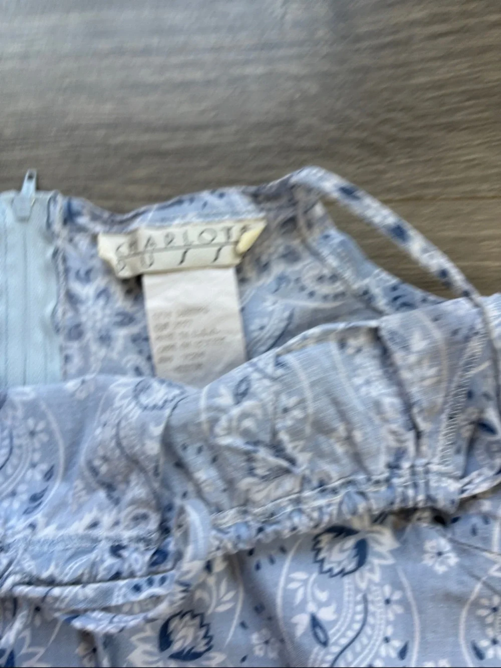 5/$20 Charlotte Russe Light Blue Floral Eyelet Sundress